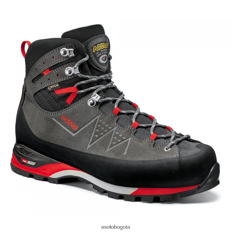 Asolo grafito/rojo atravesar gv hombres JHHXP473