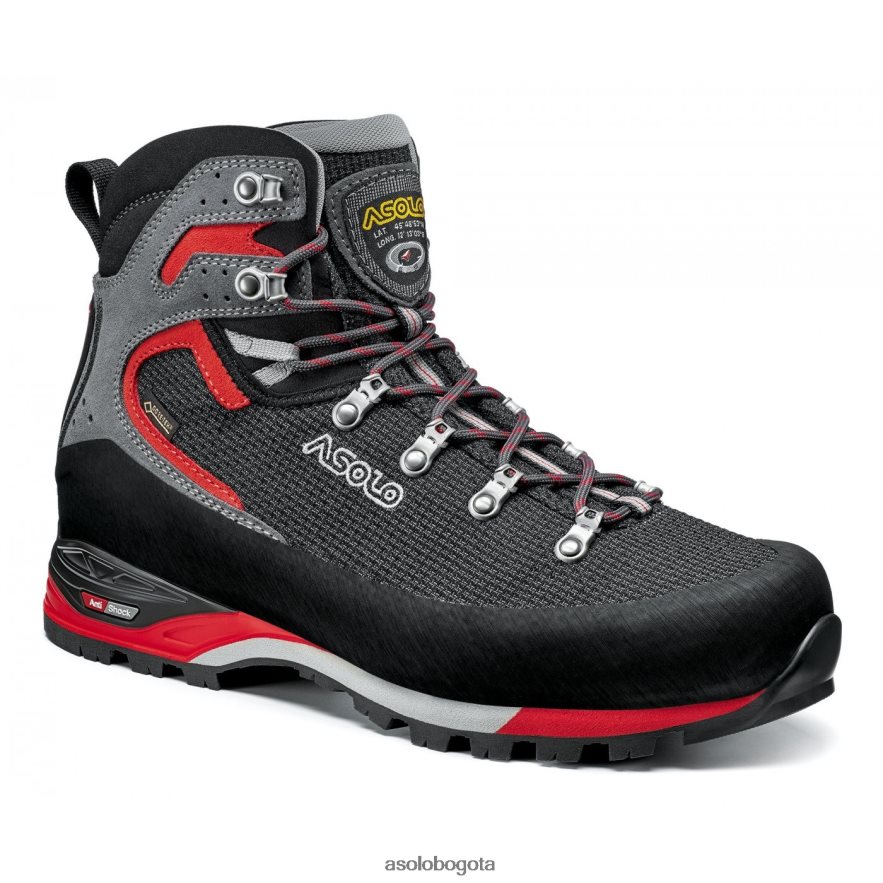 Asolo negro/rojo corax gv hombres JHHXP474