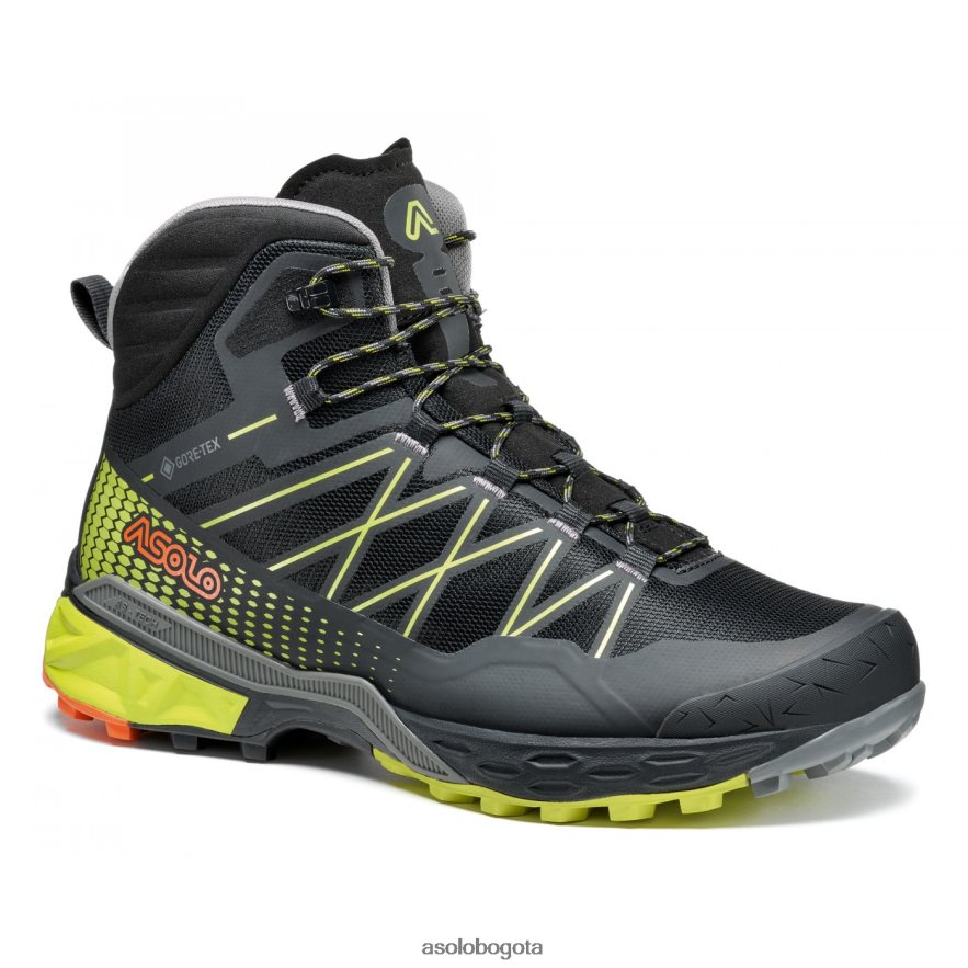 Asolo negro/amarillo de seguridad tahoe mid gtx hombre JHHXP4112
