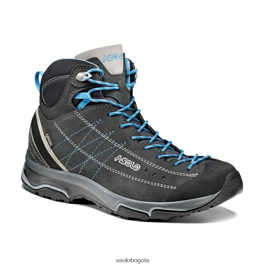 Asolo grafito/plata/azul cian nucleon mid gv mujer JHHXP414